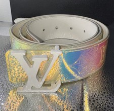 Louis Vuitton Prism Belt White