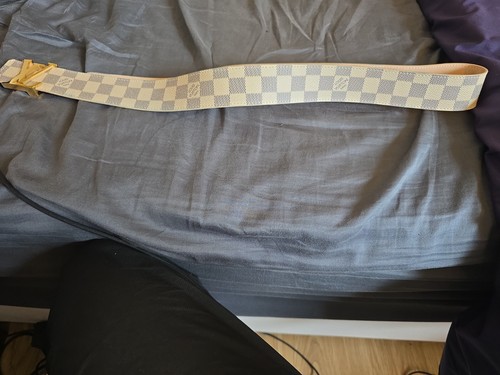 Louis vuitton damier azur belt - damier,